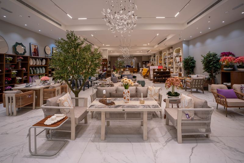 Lounge in a furniture showroom